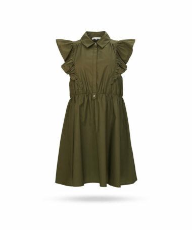 Patrizia Pepe Blusenkleid mit Unterrock Olive 2A2219 A9B9 G510.jpg