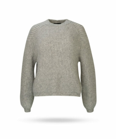 Drykorn Peola Grobstrick Pullover Hellgrau 88463 6710