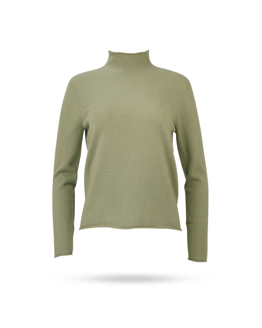 Mary-Yve-Cahmere-Stehkragen-Pullover-Avocado-50022-679 Mary Yve Cahmere Stehkragen Pullover Avocado 50022 679
