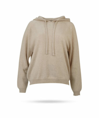 Mary Yve Cashmere Hoodie Beige 50218 932 1