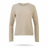 Mary Yve Cashmere Pullover mit Rollkanten Beige 50099 932