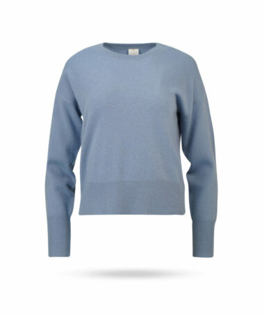 Mary Yve Cashmere Rundhals Pullover Hellblau 50217 314