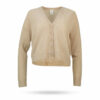 Mary Yve Cashmere Weste cropped Beige 50219 932