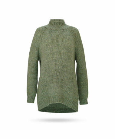 Mary Yve Grobstrick Longpulli Schilfgruen 87021 652