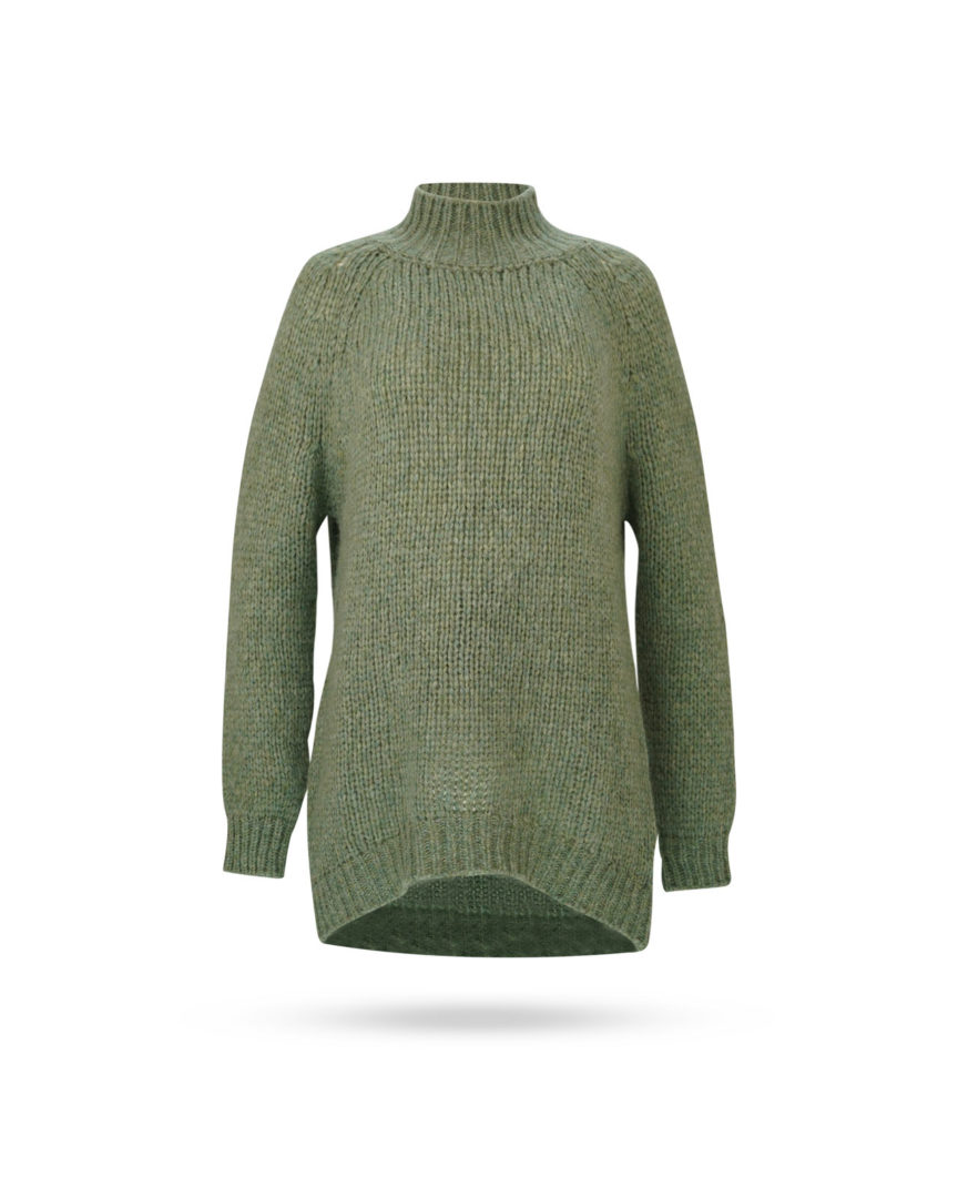 Mary-Yve-Grobstrick-Longpulli-Schilfgruen-87021-652 Mary Yve Grobstrick Longpulli Schilfgruen 87021 652