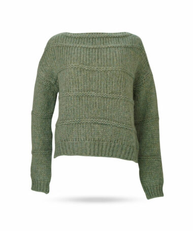 Mary Yve Grobstrick Pullover Schilfgruen 87020 652