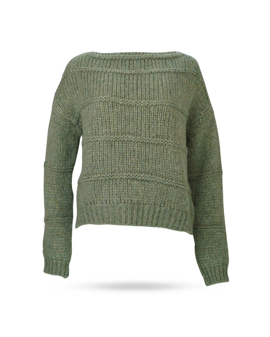 Mary-Yve-Grobstrick-Pullover-Schilfgruen-87020-652 Mary Yve Grobstrick Pullover Schilfgruen 87020 652