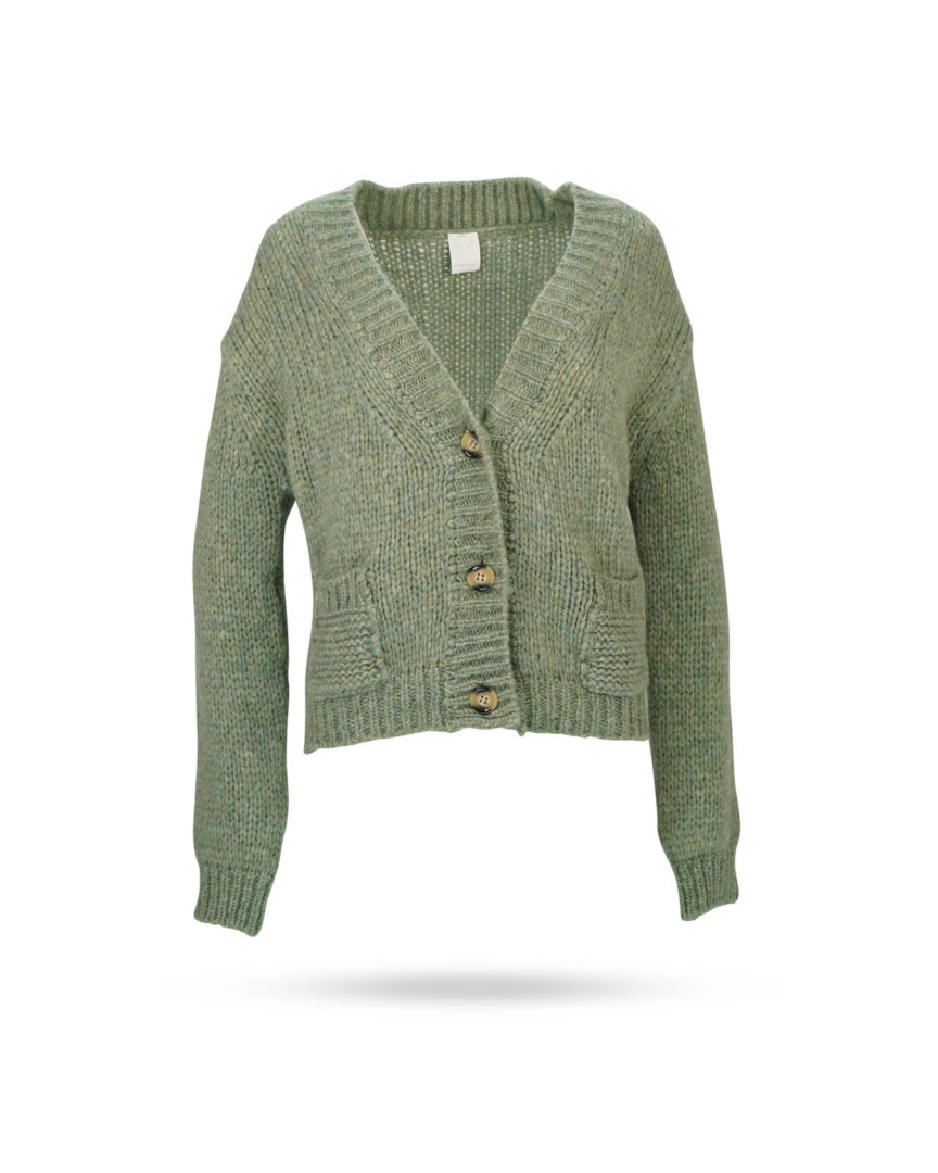 Mary-Yve-Grobstrick-Weste-Schilfgruen-87022-652 Mary Yve Grobstrick Weste Schilfgruen 87022 652