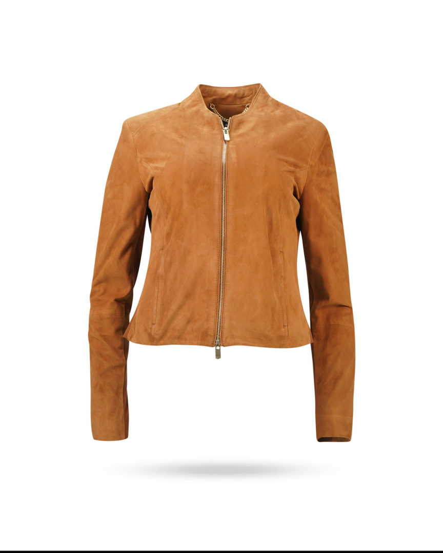 Arma-Stevie-Lederjacke-Cognac-Suede Arma Stevie Lederjacke Cognac Suede