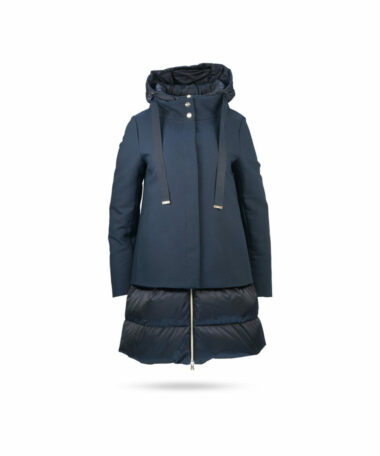 Herno Daunenmantel mit Kapuze Dunkelblau PI1010D 2