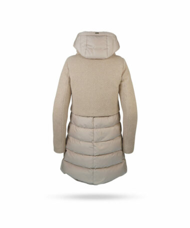 Herno Daunenmantel mit Strickeinsatz Beige PI0822D 2