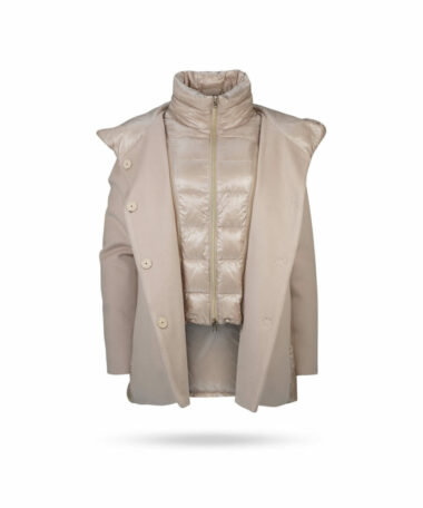 Herno Wollmantel mit Dauneneinsatz Kreide PI1346D 1