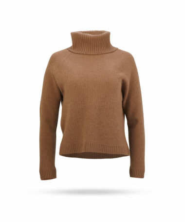 Mary Yve Cahsmere Pullover mit Schalkragen Nougat 50224 713