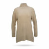 Mary Yve Cashmere Longpullover Stehbund Beige 50228 932