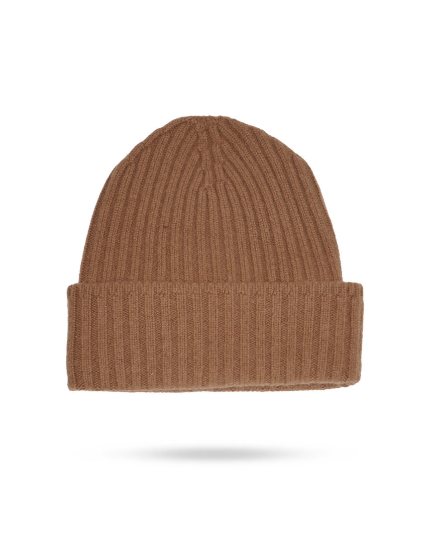 Mary-Yve-Cashmere-Mutze-gerippt-Nougat-50246-713 Mary Yve Cashmere Mutze gerippt Nougat 50246 713