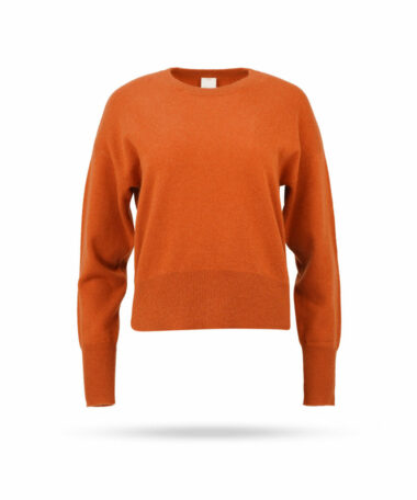 Mary Yve Cashmere Rundhals Pullover Kürbis 50217 569