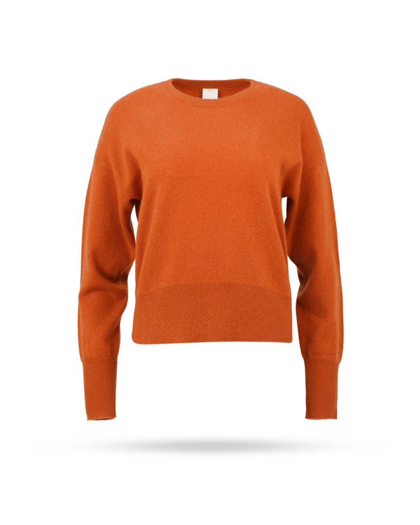 Mary-Yve-Cashmere-Rundhals-Pullover-Kurbis-50217-569 Mary Yve Cashmere Rundhals Pullover Kürbis 50217 569