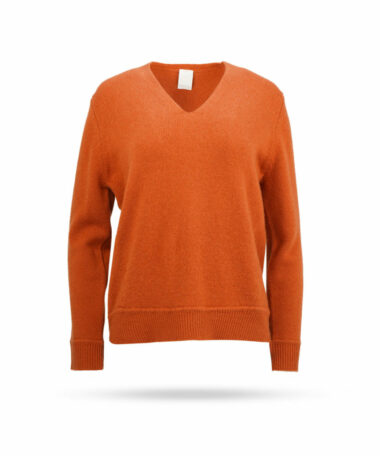 Mary Yve Cashmere V Pullover Kürbis 50229 569