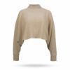 Mary Yve Cropped Ponchopulli Cashmere Beige 50225 932