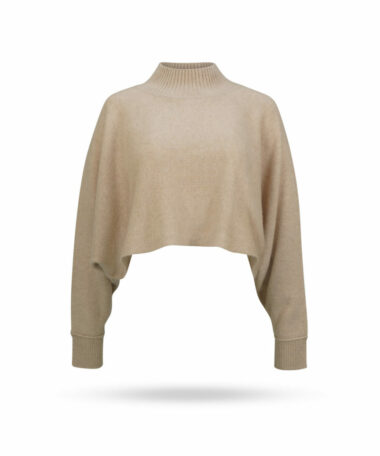 Mary Yve Cropped Ponchopulli Cashmere Beige 50225 932