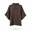 Mary Yve Grobstrick Poncho Pullover Braun 87013 1