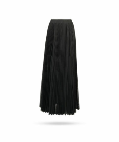 Patrizia Pepe Plissee Maxirock Schwarz 2G0822 A9U9