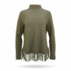 Repeat Pullover mit Fransen Schilfgruen 200644