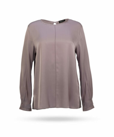 Repeat Seidenbluse Rundhals Flieder 600505 1