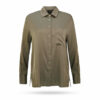 Repeat Seidenbluse mit Brusttasche Schilfgruen 600506