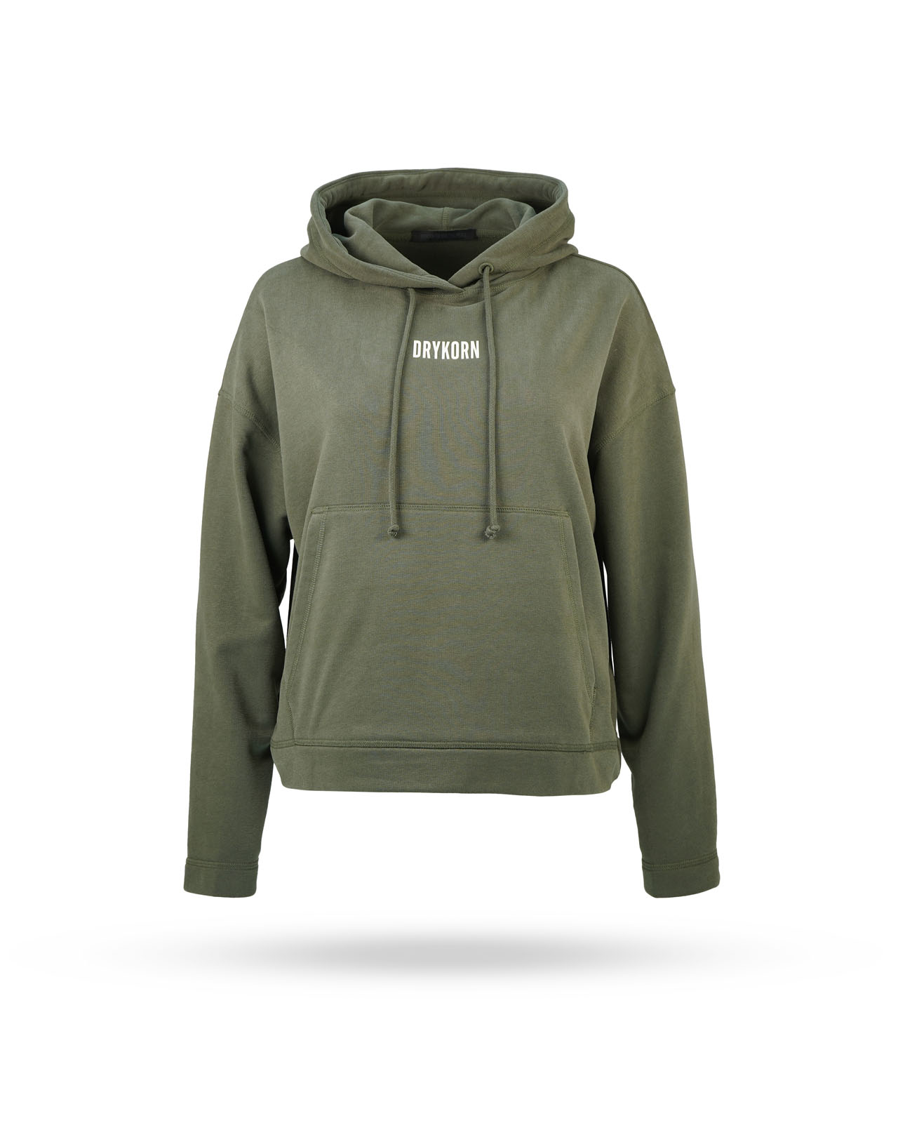 Drykorn-Ilmie-Sweater-mit-Hoodie-Olive-89692-2100 Drykorn Ilmie Sweater mit Hoodie Olive 89692 2100