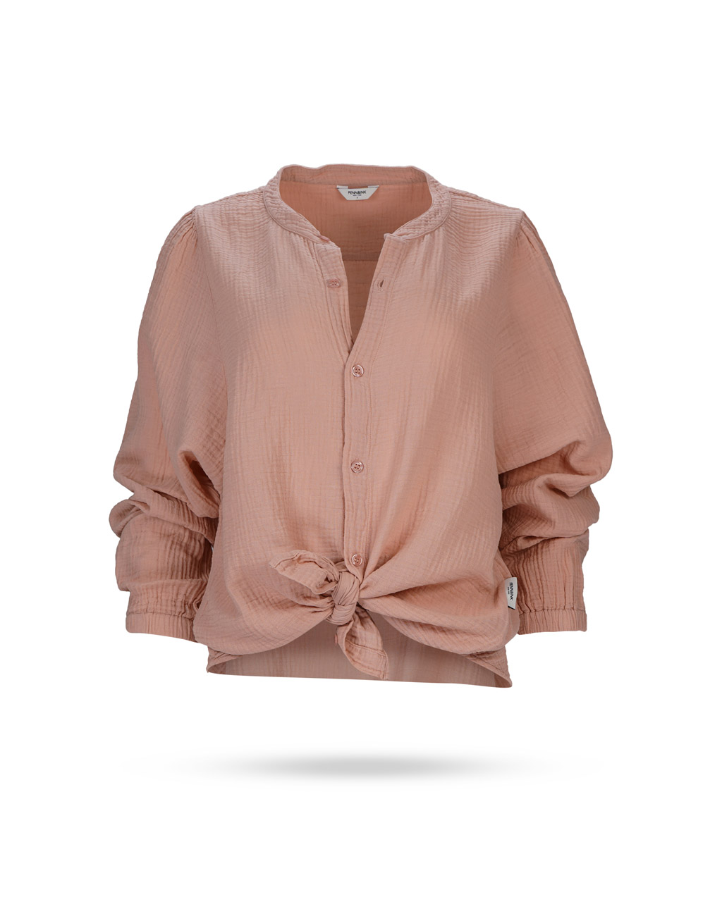 Penn-Ink-Bluse-gewaffelt-Apricot-S22T722-211 Penn-Ink-Bluse-gewaffelt-Apricot-S22T722-211