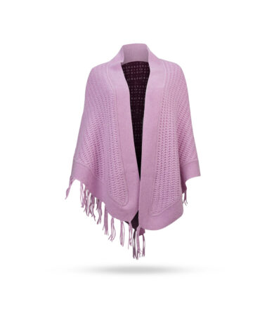 Mary-Yve-Cashmere-Grobstrick-Cape-mit-Fransen-Malve-50289