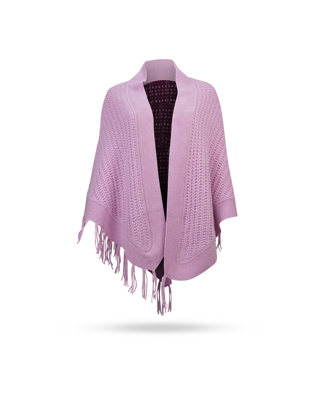 Mary-Yve-Cashmere-Grobstrick-Cape-mit-Fransen-Malve-50289 Mary-Yve-Cashmere-Grobstrick-Cape-mit-Fransen-Malve-50289