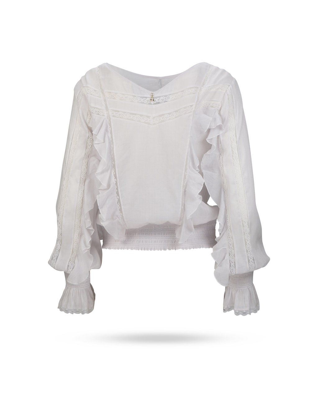 Patrizia-Pepe-Bluse-mit-Spitzeneinsatzen-Rose-2C1362-A071-2 Patrizia-Pepe-Bluse-mit-Spitzeneinsätzen-Rose-2C1362-A071-2