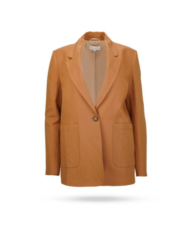 Patrizia-Pepe-Leinen-Blazer-Cognac-2S1423-A052