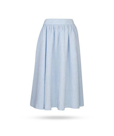 Blaumax-Palma-Leinen-Rock-Hellblau-Palmalinen