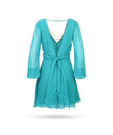 Patrizia-Pepe-Kleid-mit-Ketten-Turkis-2A2428-A060-2