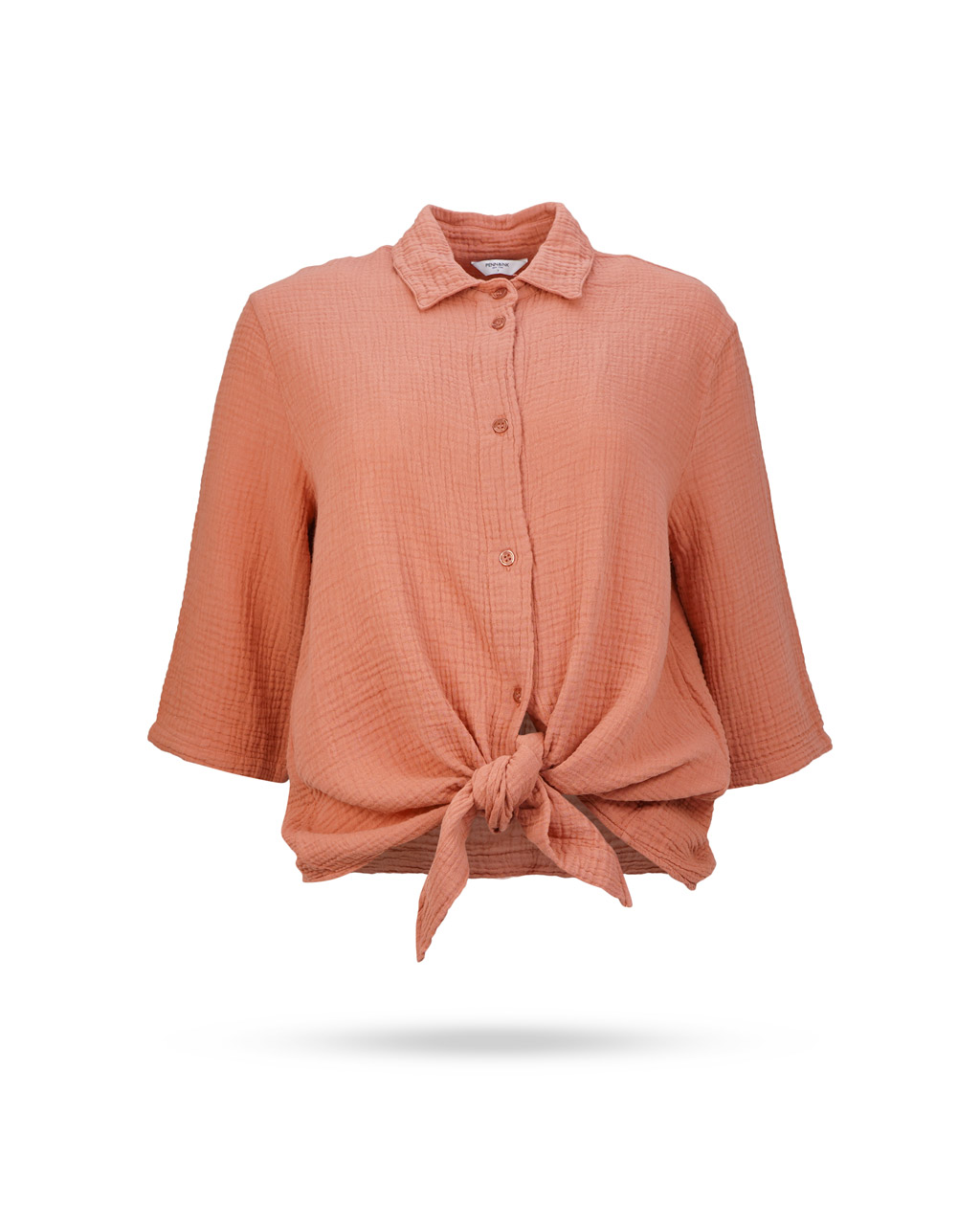 Penn-Ink-Bluse-zum-Knoten-gewaffelt-Terracotta-S22T780LTD-653-2 Penn-Ink-Bluse-zum-Knoten-gewaffelt-Terracotta-S22T780LTD-653-2