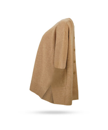 Cuccia-Poncho-mit-Knopfleiste-Camel-3002-2