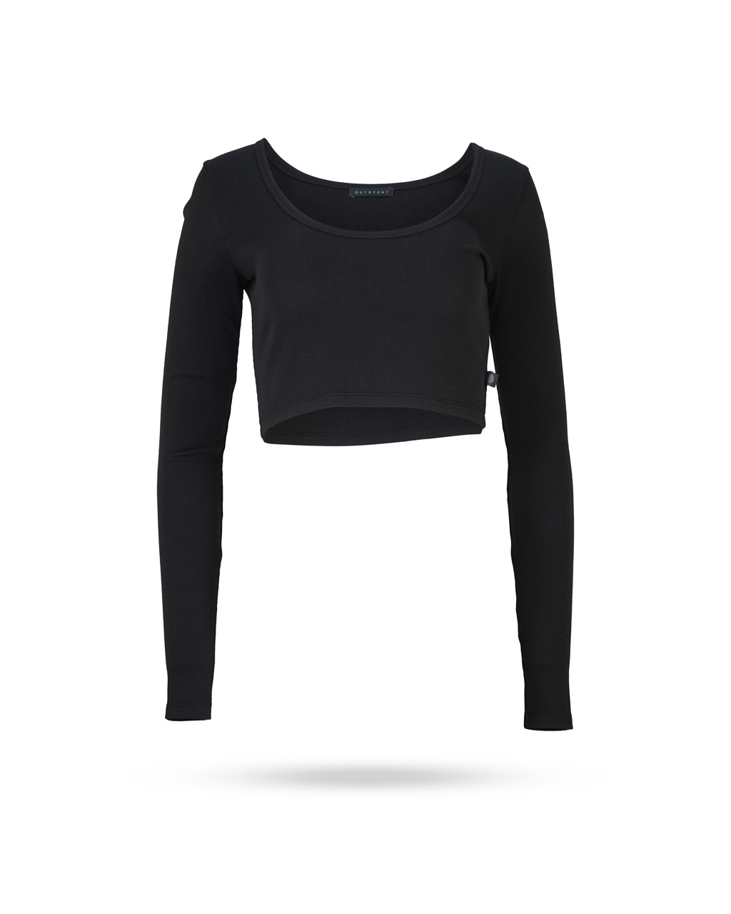 Outryght-Lara-Ripshirt-verkurzt-schwarz Outryght-Lara-Ripshirt-verkurzt-schwarz