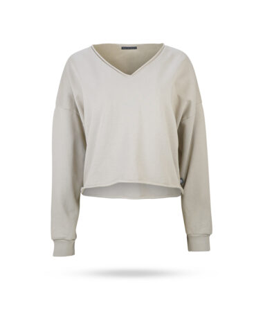Outryght-Sophie-Sweater-V-Ausschnitt-Kreide