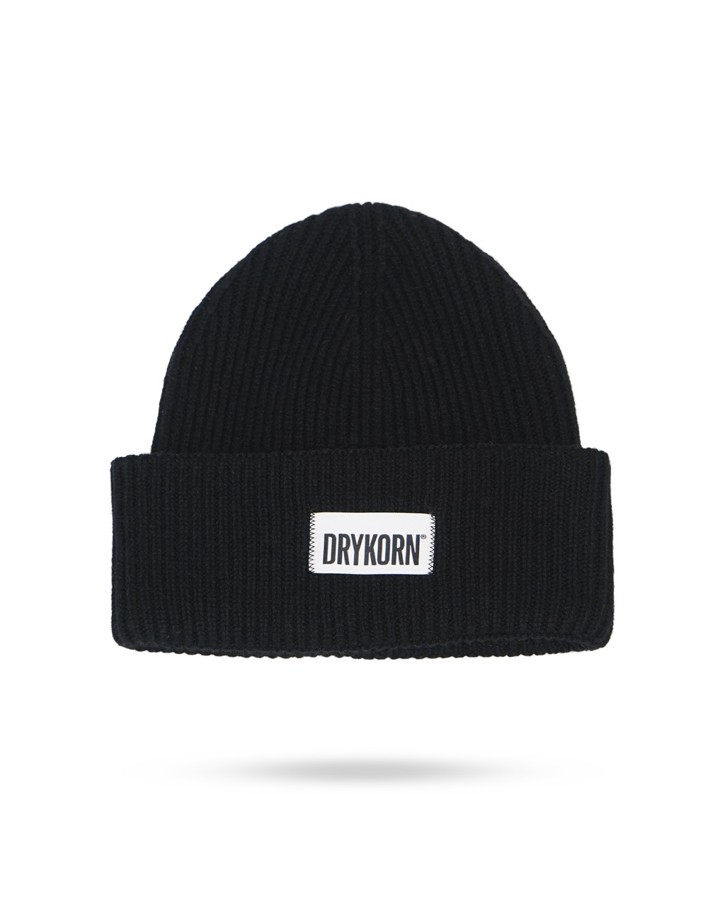 Drykorn-Loah-Cashmere-Haube-mit-Patch-Schwarz-94699-1000 Drykorn-Loah-Cashmere-Haube-mit-Patch-Schwarz-94699-1000