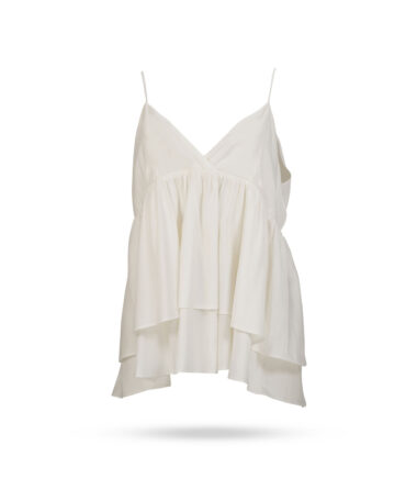 Aglini Blusentop mit Volants Top001 F826 Weiss 1.jpg