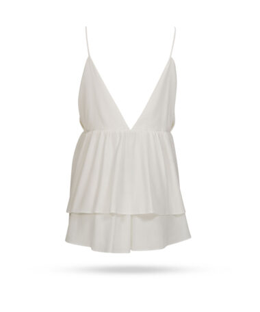 Aglini Blusentop mit Volants Top001 F826 Weiss 2.jpg