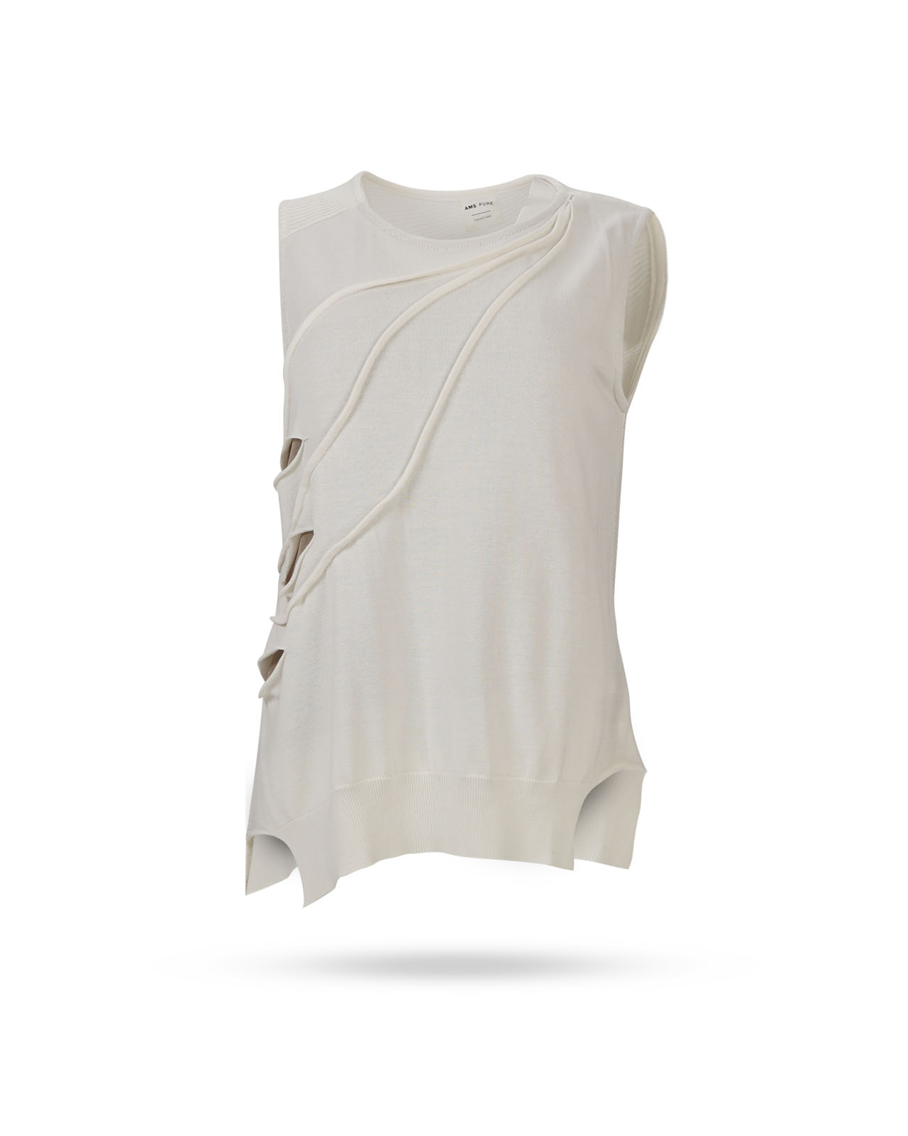 Ams-Pure-Stricktop-mit-Cut-Outs-Naturweiss-Lolita-1524-520 Ams Pure Stricktop mit Cut Outs Naturweiss Lolita 1524 520