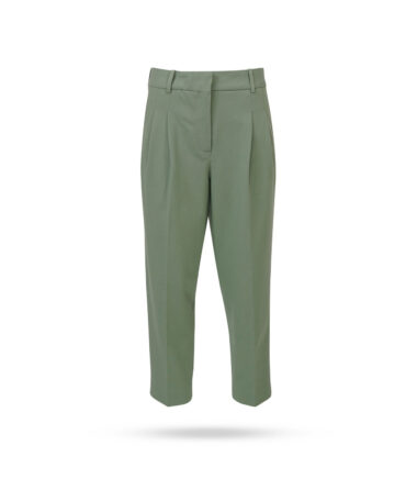 Circolo Jersey Bundfaltenhose Schilfgruen FD1814 605