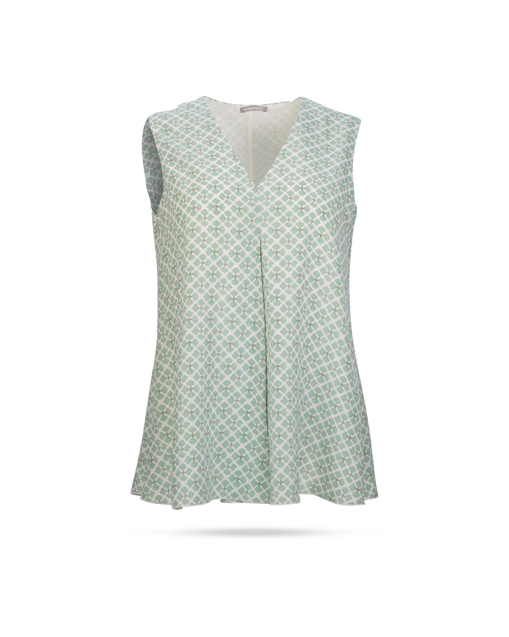 Hemisphere-Molina-Seidenbluse-ohne-Arm-Jade-2219Molina Hemisphere-Molina-Seidenbluse-ohne-Arm-Jade-2219Molina