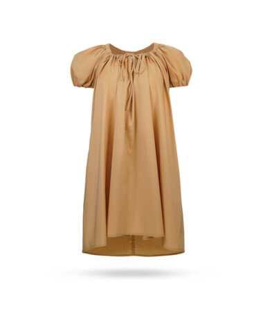 Liviani-Conti-Off-shoulder-Kleid-mit-Puffärmel-Karamell-L2SK31-1