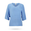 Mary-Yve-Cashmere-V-Pullover-3-viertel-arm-Himmelblau-50385