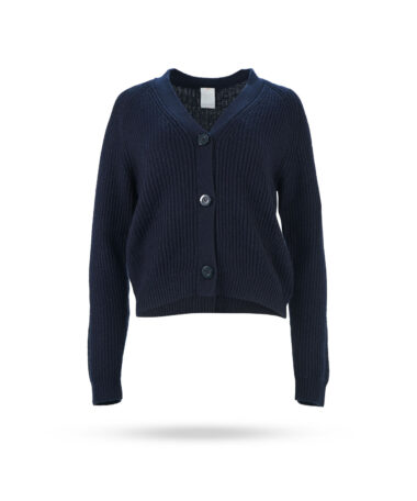 Mary Yve Grobstrick Weste Dunkelblau 75039